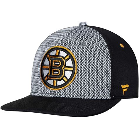 Boston Bruins Fanatics Branded Breakaway Adjustable Snapback Hat - Gray/Black