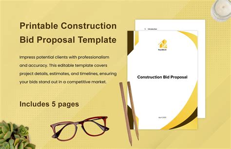 Excel Construction Bid Template