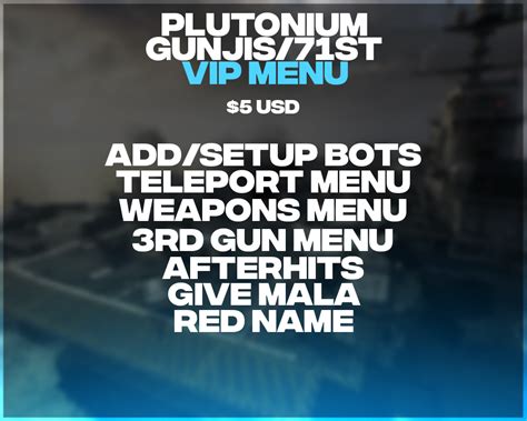 Plutonium T6 - VIP Role - Payhip