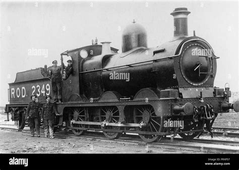 GWR Dean Goods 0-6-0 steam locomotive at Dieppe docks when serving Stock Photo, Royalty Free ...