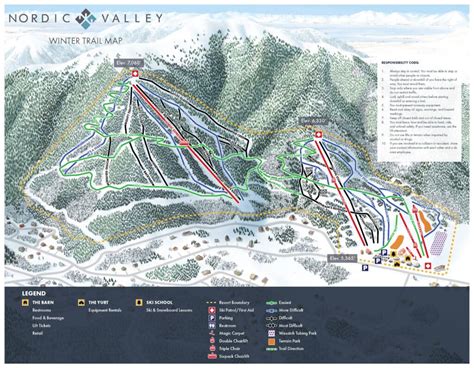 Trail Map - Nordic Valley Ski Resort