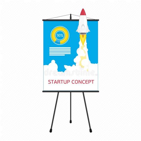 Startup Presentation Screen Stock Vector - Illustration of flame, concept: 75676430