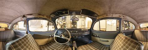 Interior of classic car 1959 Volkswagen Beetle 360 Panorama | 360Cities