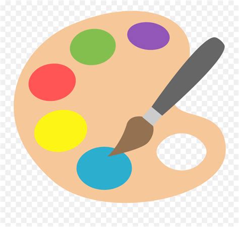 Emojione 1f3a8 - Clipart Paint Palette Emoji,Thinking Emoji Meme - free transparent emoji ...