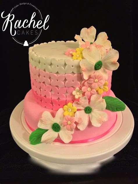 Pink Ombre Cake – Watermarked – Rachel~Cakes