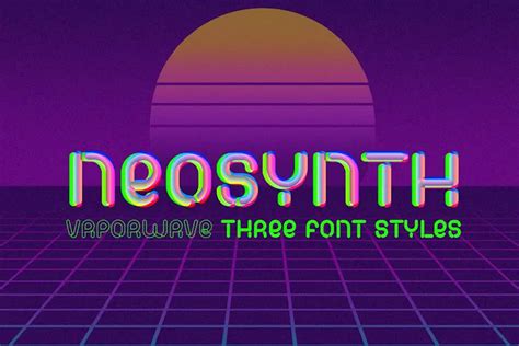 21 Vaporwave Fonts for Outstanding Designs - Onedesblog