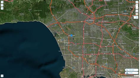 Inglewood, California Map