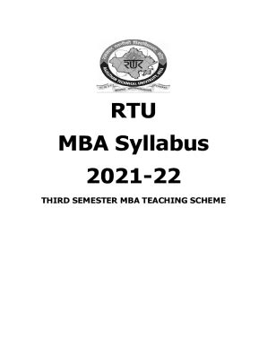 Fillable Online MBA RTU Syllabus 3rd SemPDFAnalyticsKnowledge Fax Email Print - pdfFiller