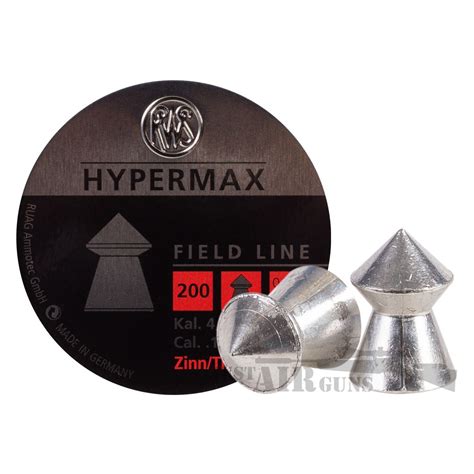 RWS HyperMAX .177 Caliber, 5.2 Grains, Pointed, 200 ct - Just Airsoft Guns