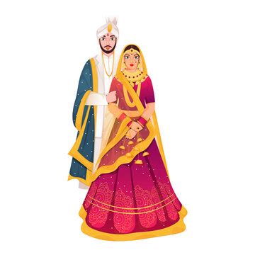 Indian Wedding Cartoon Images – Browse 3,136 Stock Photos, Vectors, and ...