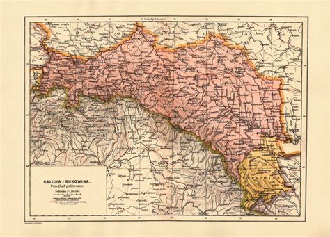 Galicia and Bukovina (provinces of Austria-Hungary), 1900 | Galicia, Austria, Old maps