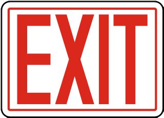 Emergency Exit Signs - Get 10% Off Now