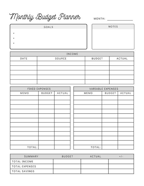 Printable Gail Vaz Oxlade Budget Worksheet