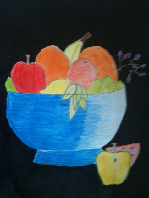 Fruit bowl still life | Art projects, Student art, Art