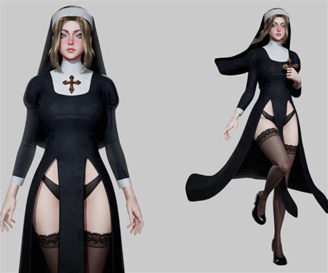 ArtStation - Nun - Game Ready | Game Assets