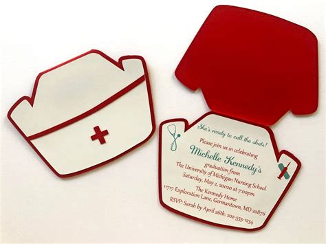 Nurse Graduation Invitation, Nurse Invitation, Nursing School Invites ...