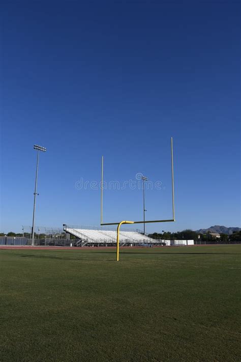 Goal Posts on Football Stadium Editorial Stock Image - Image of post ...