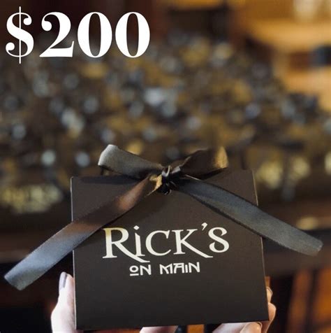 Gift Cards — Rick's On Main