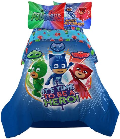 PJ Masks It's Hero Time Kids Bedding Sheet Twin Sheet Set with ...