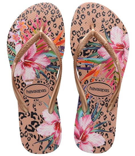 Havaianas Slim Animal Floral Thong Flip Flops | Dillard's