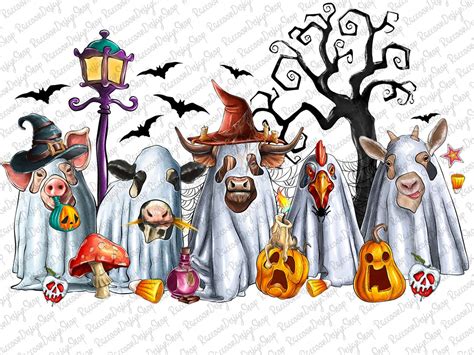 Halloween Farm Animals Png, Farmer Png, Halloween Farmer,farm Watercolor Clipart,farm Clipart ...