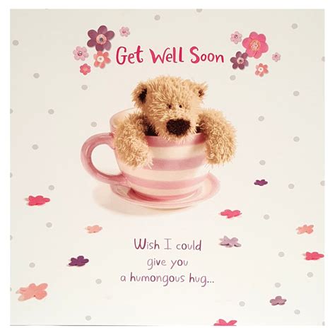 Teddy Bear Get Well Soon Card | Greetings Card | Blue Frog Toys