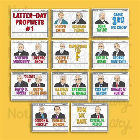 Latter-day Prophets Song Latter-day Saint LDS Primary Singing - Etsy