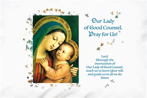 Our Lady of Good Counsel | Catholic Devotions | Prayer Pillowcases