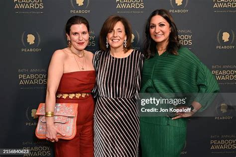 Leila Molana-Allen, Sara Just and Amna Nawaz attend the 2024 Peabody... News Photo - Getty Images