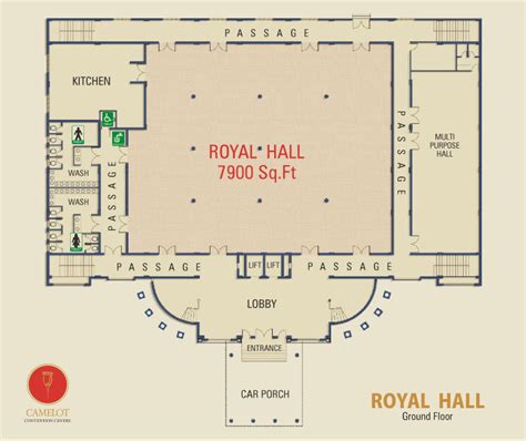 Camelot Convention Centre Royal Hall offer king size banquet hall with carefully woven frills of ...