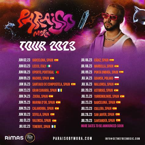 MORA anuncia fechas de su “PARAÍSO TOUR 2023” en Europa - Wow La Revista