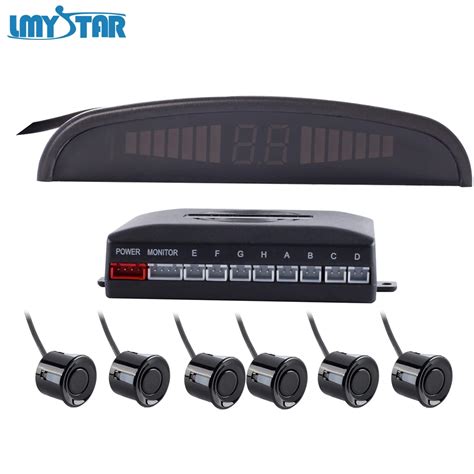 LMYSTAR Parktronic Car LED Parking Sensor Kit With 6 Sensors Parktronic ...