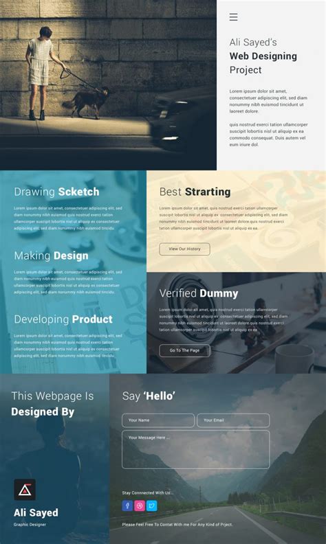 Creative Corporate Website Design Template PSD – Download PSD