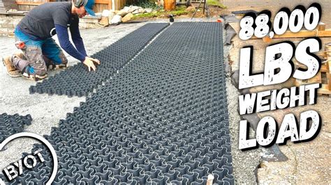 How To Install A Permeable Gravel Driveway Grid System - YouTube