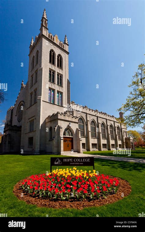 Tulip bed hope college campus hi-res stock photography and images - Alamy