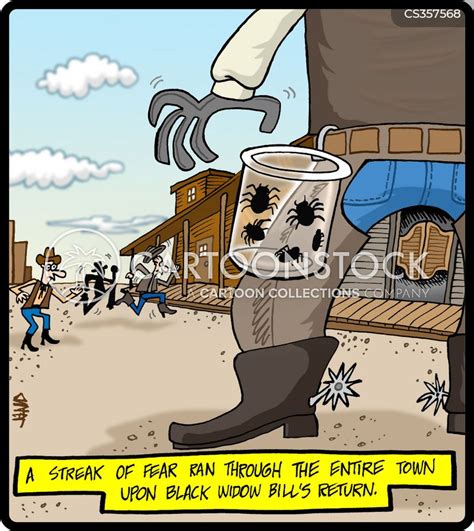 Spider Phobias Cartoons and Comics - funny pictures from CartoonStock