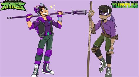 ROTTMNT and TMNT 2012 Donnie (human version) by KAT4NADEPAP3L on DeviantArt