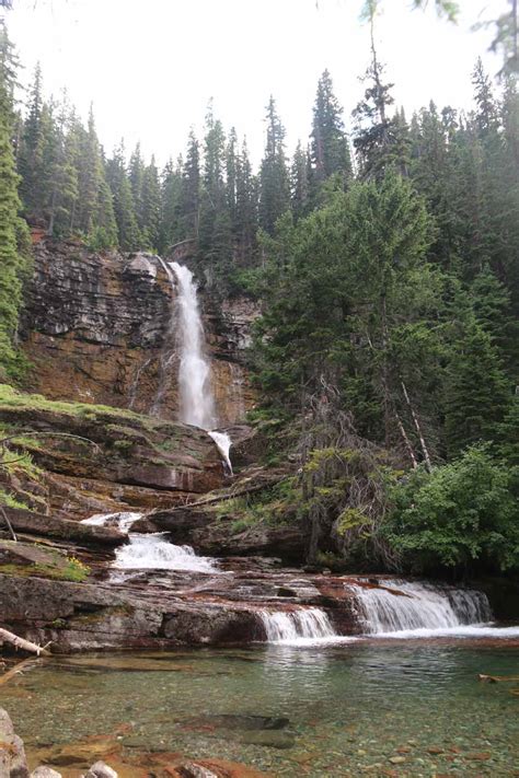 St Mary Falls and Virginia Falls - Popular Falls in Glacier