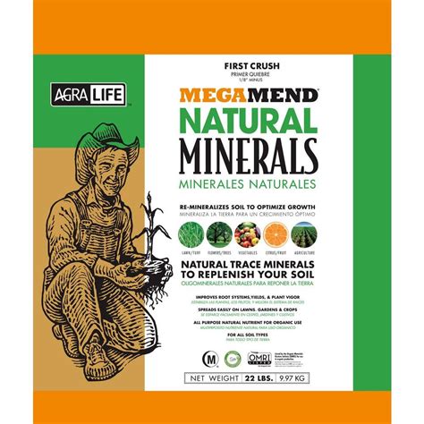 AgraLife Megamend 22 lb. Organic Micronutrients and Trace Minerals Fertilizer for Plants and ...