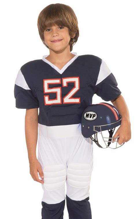 Kids Boys Football Player Quarterback Halloween Costume | Football player costume, Football ...