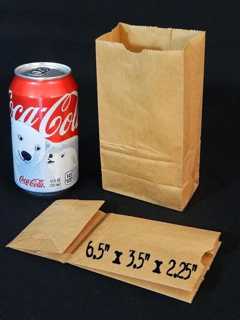 25 Small Mini Brown Paper Bags Kraft Craft Grocery Lunch Wedding Party Favor DIY #Kraft #AnyOc ...