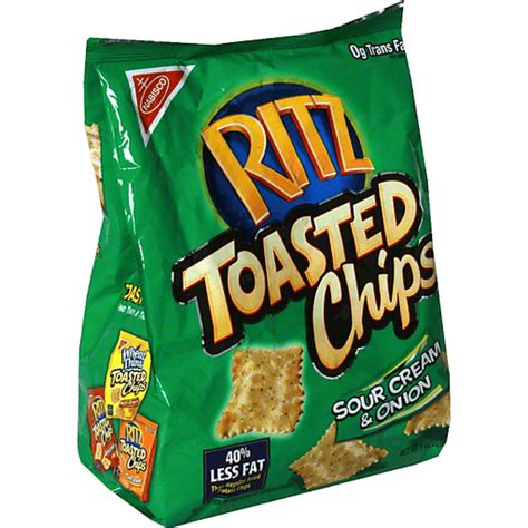 Ritz Toasted Chips, Sour Cream and Onion | Snacks, Chips & Dips | Foodtown