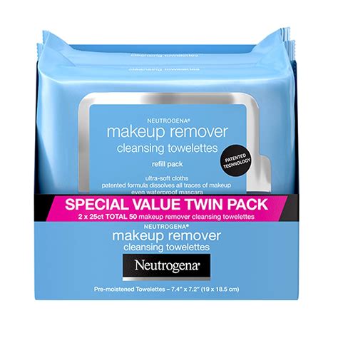 Toallitas removedoras de maquillaje Neutrogena, Classic