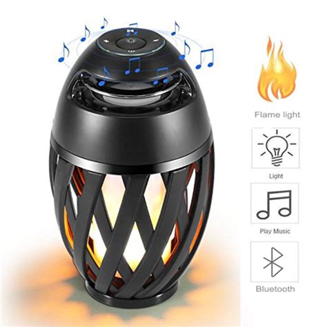 Led flame speaker Bluetooth Speaker,Dancing Flames Outdoor Indoor Portable Bluetooth Speaker ...