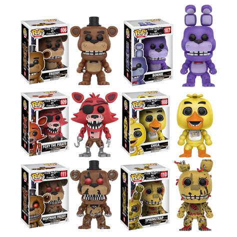 Funko POP! Games - Five Nights at Freddy's Series 1 Vinyl Figures - SET OF 6 - Walmart.com ...