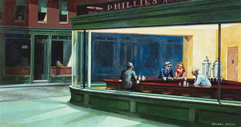 John Myatt | 'Nighthawks' In The Style of Edward Hopper (2021) | Available for Sale | Artsy