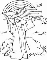 Bible Story Coloring Pages God Gives A Rainbow  coloring sketch template