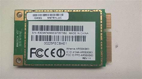 Безжична мрежова карта Atheros AR5BXB63, Mini PCI Express Друг ...