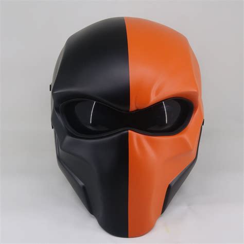 New Arrival DeathStroke Helmet Oange And Black (DOT & ECE CERTIFIED ...