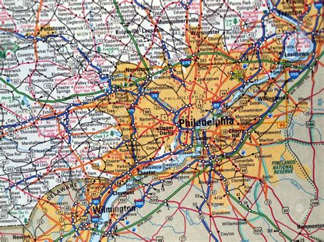 Philadelphia map - Map of Philadelphia pa (Pennsylvania - USA)